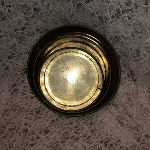 Three round vintage fruitcake/ wedding cake baking tins with removable bottoms.